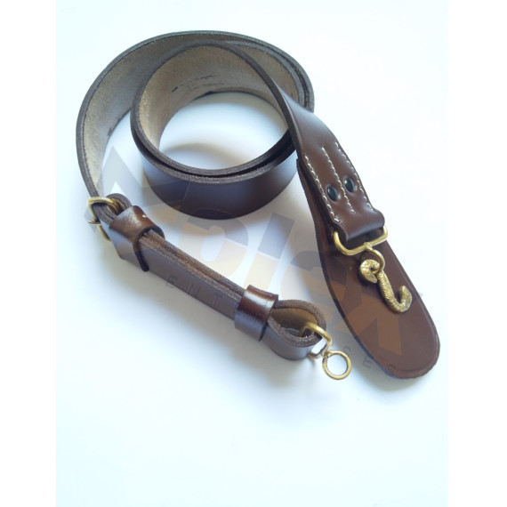 Civil War Snake Buckle Belt | Authentic Antique Reproduction Military Belt | Molex Enterprises