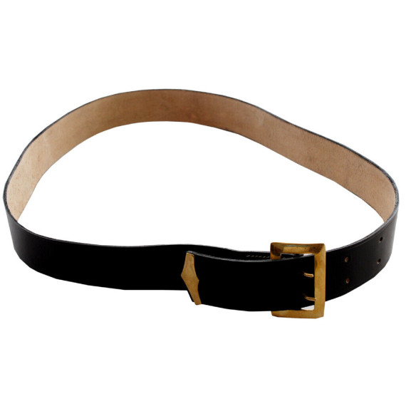 Civil War Carbine Sling | Cavalry Leather Belt with Brass Buckle | Authentic Replica | Molex Enterprises