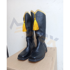 Civil War Leather Long Boots
