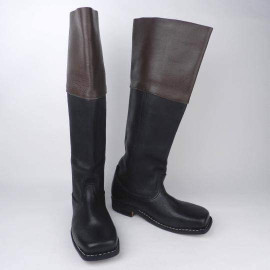 Civil War Leather Long Boots