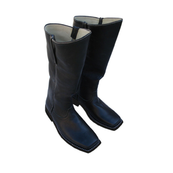 Civil War Leather Long Boots