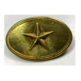 Civil War Texas Star Belt Buckle | Solid Brass Oval Military | Civil War Collectibles