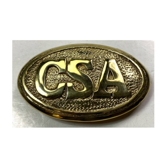 Civil War CSA Oval Belt Buckle | Authentic Confederate Replica
