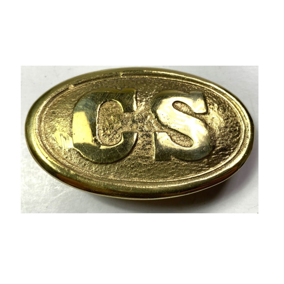 Civil War CSA Confederate Belt Buckle | Metal Replica Waist Plate | USA Historical Militaria