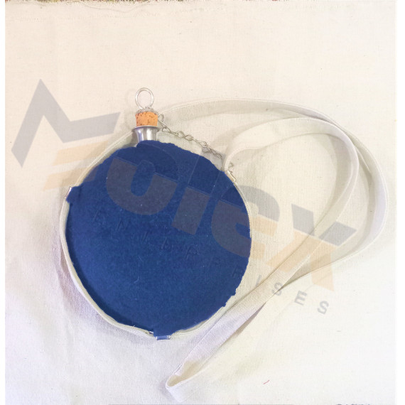 Civil War US Royal Blue Wool Covered Canteen | Authentic Replica