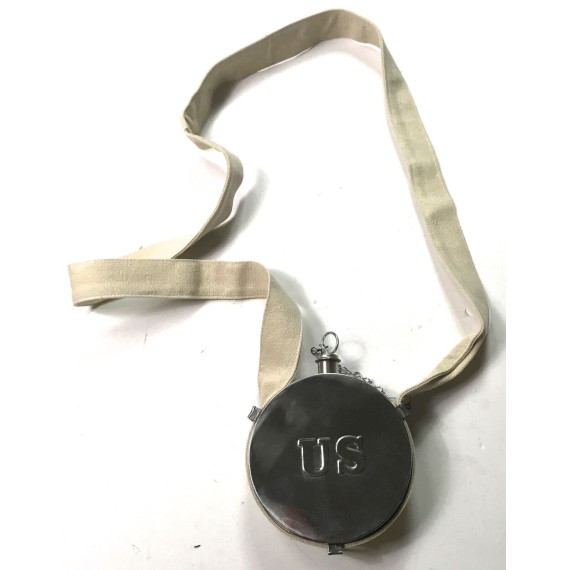 Civil War US Stainless Steel Drum Canteen | Authentic Replica | Molex Enterprises