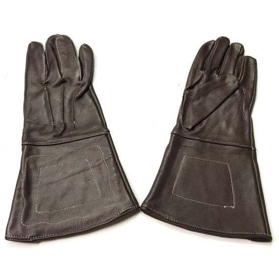 Civil War Officer Infantry Gauntlets – Premium Black Leather Military Reproduction Gloves
