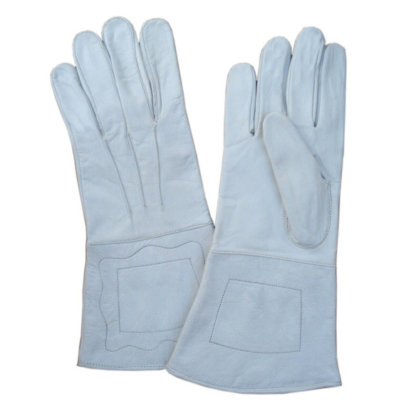 Civil War US Leather Gauntlets – Authentic Military Reenactment Gloves