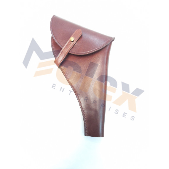 WW1 British Sam Brown Webley Holster – Handmade Leather Military Replica