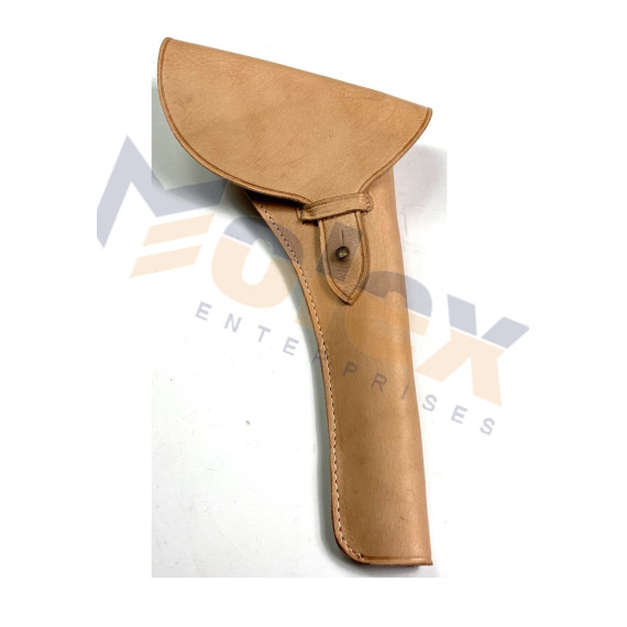 Civil War .36 Caliber Pistol Leather Holster | CSA Confederate & Union Natural Leather Gun Holster
