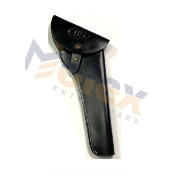 Civil War US Union M1858 Pistol Leather Holster – Black US Stamped | Authentic Replica