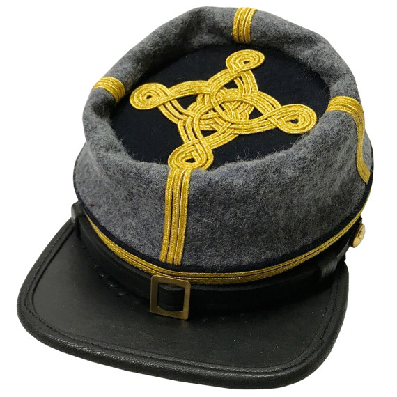 Civil War Confederate CSA Colonel & Major Infantry Officer Kepi Forage Cap | Authentic Replica
