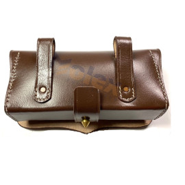 Civil War Carbine Box – Leather Cartridge Box Replica for Reenactment & Collectors