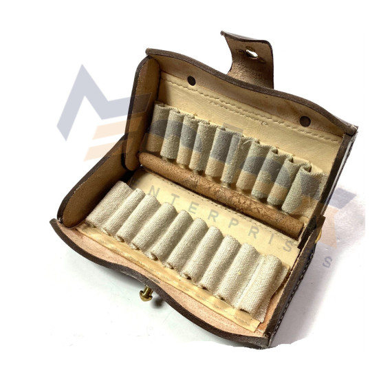 McKeever Ammo Carry Pouch – Premium Leather Cartridge Pouch for Reenactment & Collectors