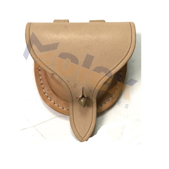 Civil War Cap Pouch – Leather Percussion Cap Pouch Replica for Reenactment & Collectors