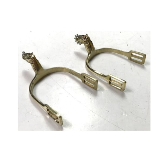 Civil War US 1859 Cavalry Spurs Rowel – Authentic Reproduction Military Spurs for Reenactment