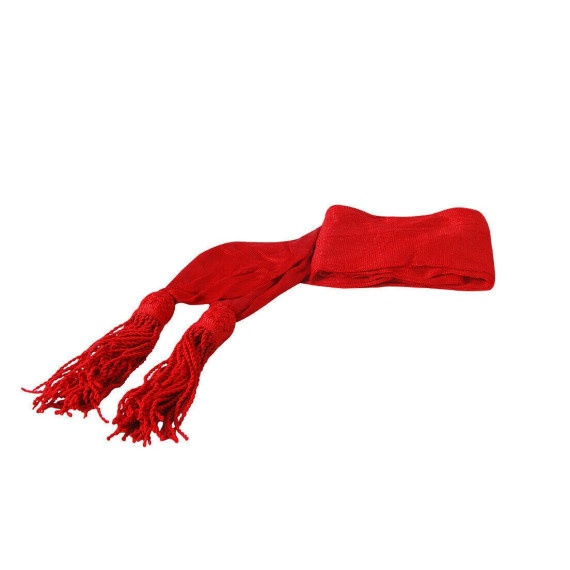 Civil War NCO Officer’s Red Sash with Tassels – Silk & Wool Military Reproduction
