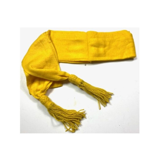 Yellow Sash Civil War Cavalry Officers Sash | Silk & Wool Military Reproduction