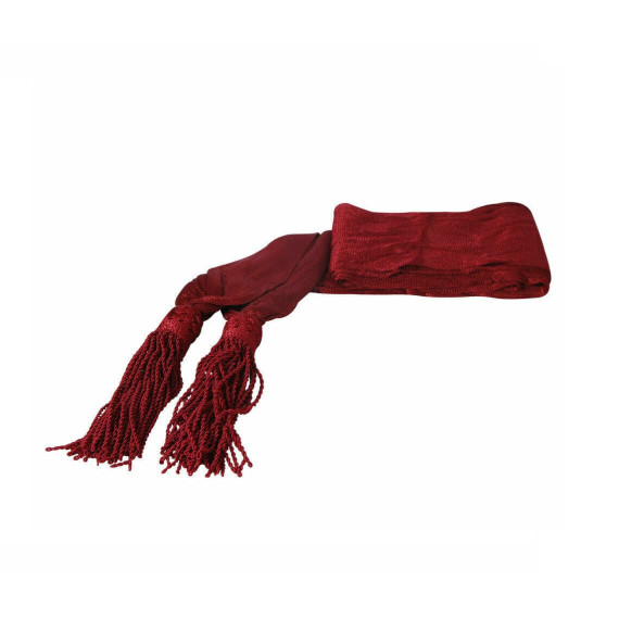 Civil War Officer’s Maroon Sash Silk/Wool – Authentic Military Reenactment Sash