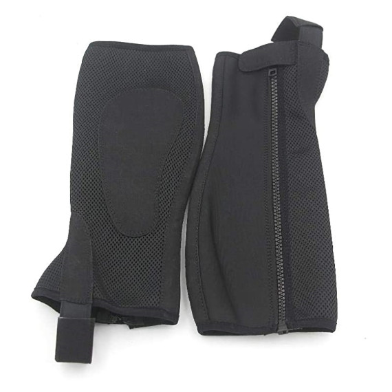 Black Mesh Half Chaps – Breathable Equestrian Riding Chaps