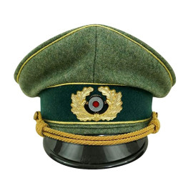 WW2 German General Wool Visor Cap With Insignia