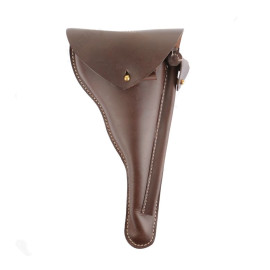 German WWI Navy Luger P04 Brown Leather Holster | Naval P-04 Luger Holster Replica