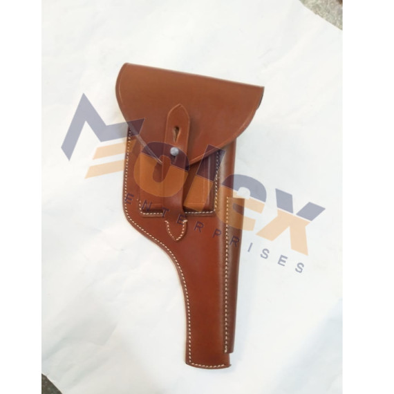 1896 C96 Broom handle Mauser Leather Holster – Vintage Military Pistol Holster Replica