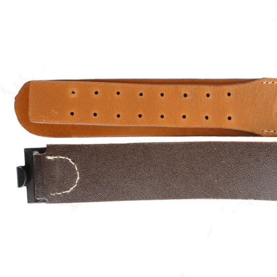 WW2 German Luftwaffe EM Brown Leather Belt – All Sizes | Repro