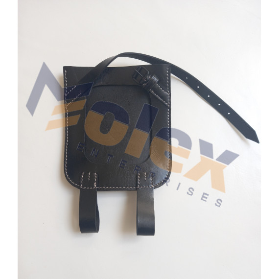 WW2 German Straight Shovel Cover – Reproduction Leather Entrenching Tool Carrier
