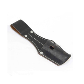 WWII German K98 Bayonet Frog  – Authentic Black Leather