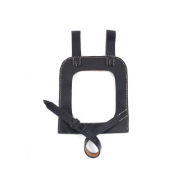 WW2 German Straight Shovel Cover | Repro Leather Spade Carrier with Open Back