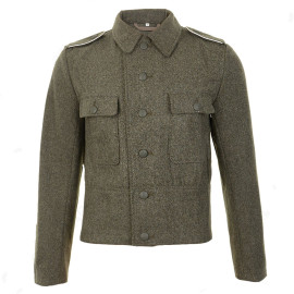 WW2 German M44 Field Grey Wool Tunic | WWII Reenactment Uniform | Authentic Replica