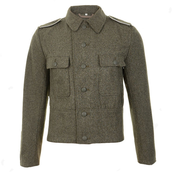 WW2 German M44 Field Grey Wool Tunic | WWII Reenactment Uniform | Authentic Replica
