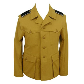 WWII German DAK Tropical SS Sahariana Tunic | 1st Pattern Reproduction
