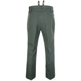 WW2 German Officer Trousers Pink Piping – Premium Reenactment Military Pants Replica