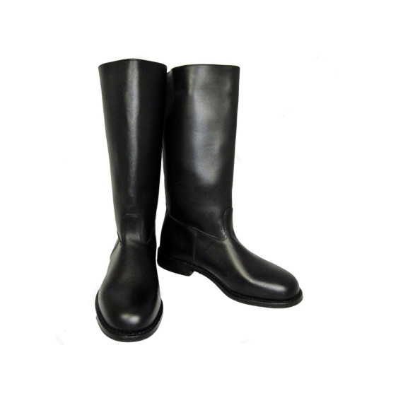WWII German Army Leather Jack Boots with Heel Plate | Authentic Military Reproduction Boots
